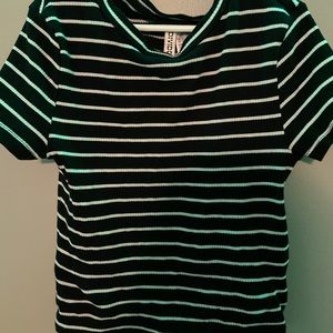 Black and white striped shirt